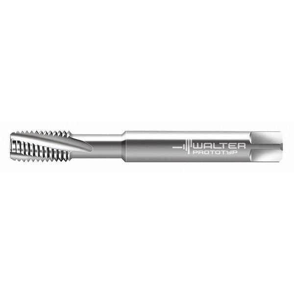 Spiral Flute Tap, M6-1.00, Plug, Metric Coarse, 3 Flutes, Uncoated