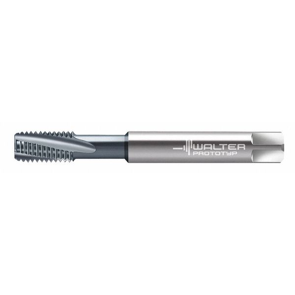 Spiral Flute Tap, M8-1.25, Plug, Metric Coarse, 3 Flutes, TiCN