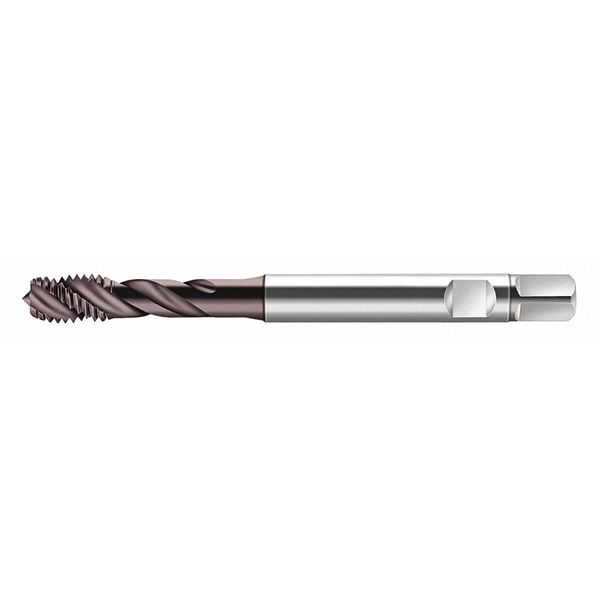 Spiral Flute Tap, M3-0.50, Plug, Metric Coarse, 3 Flutes, Hard Lube