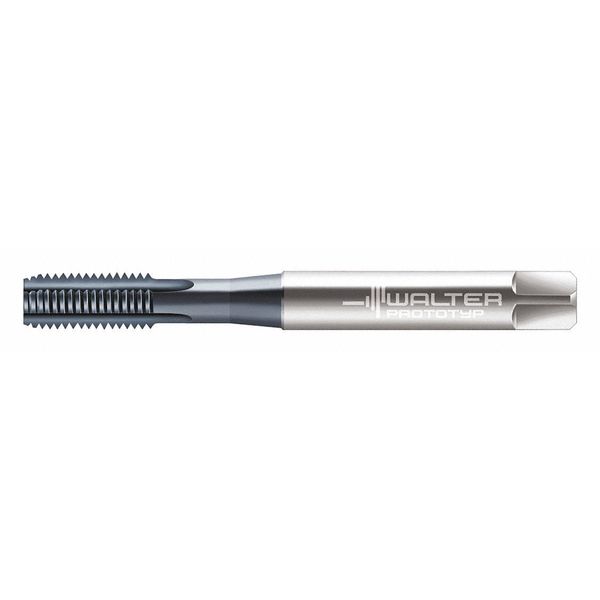 Straight Flute Hand Tap , M6-1.00 , Modified Bottoming , 4 Flutes,