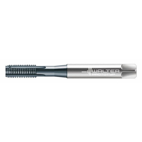 Straight Flute Tap , M6-1.00 , Plug , 4 Flutes, Metric Coarse