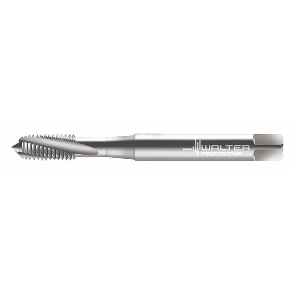 Spiral Flute Tap, M5-0.50, Plug, Metric Fine, 3 Flutes, Uncoated