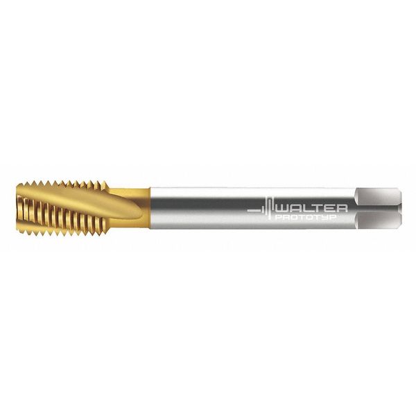 Spiral Flute Tap, M8-1.00, Plug, Metric Fine, 3 Flutes, TiN