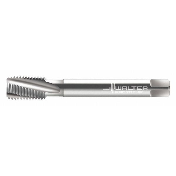 Spiral Flute Tap, M10-1.25, Plug, Metric, 3 Flutes, Uncoated