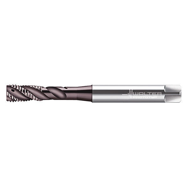 Spiral Flute Tap, M10-1.50, Plug, Metric, 3 Flutes, Hard Lube