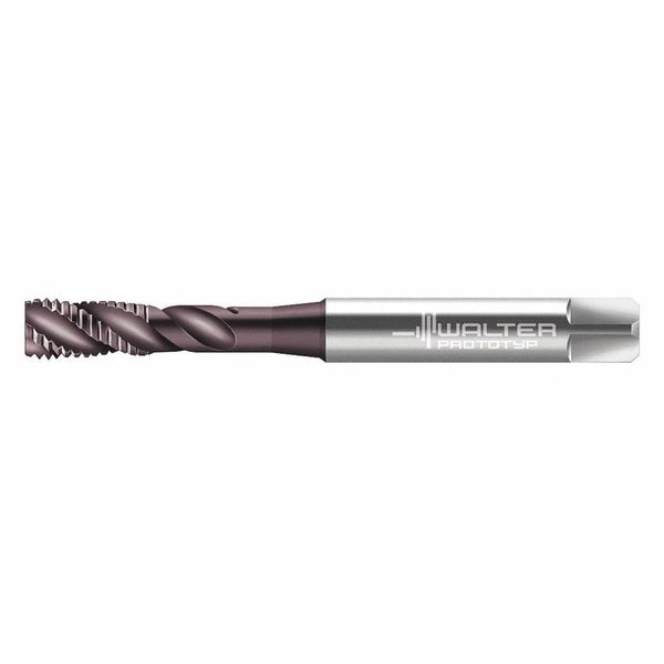 Spiral Flute Tap, M6-1.00, Modified Bottoming, Metric Coarse