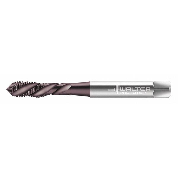 Spiral Flute Tap, M10-1.50, Plug, Metric, 3 Flutes, Hard Lube