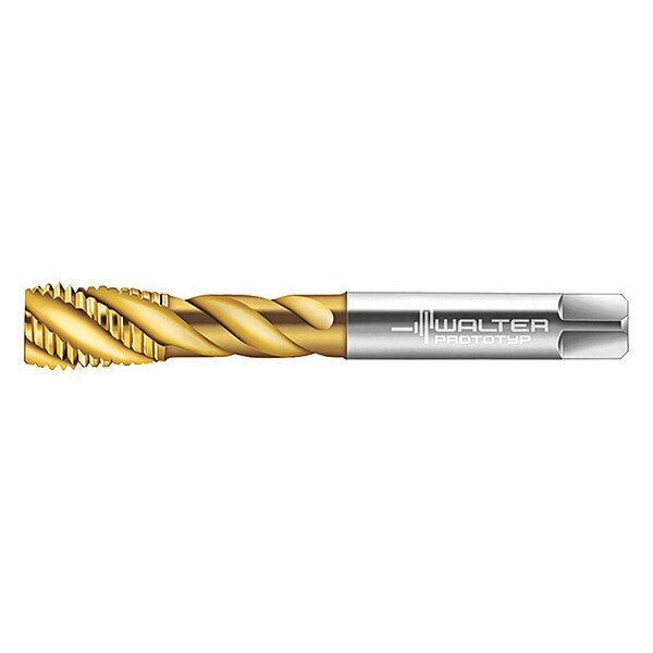 Spiral Flute Tap, M12-1.75, Plug, 4 Flutes, Metric Coarse
