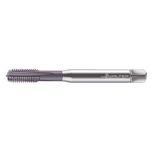Straight Flute Hand Tap , M8-1.25 , Plug , 4 Flutes, Metric Coarse