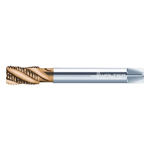 Spiral Flute Tap, M16-2.00, Plug, 4 Flutes, Metric Coarse