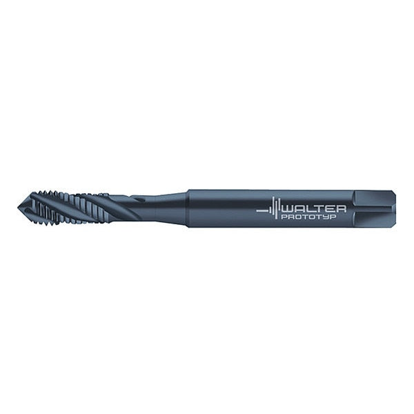 Spiral Flute Tap, #5-40, Plug, UNC, 3 Flutes, Steam Oxide