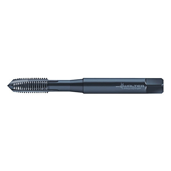 Spiral Point Tap, #2-56, Taper, UNC, 2 Flutes, Steam Oxide
