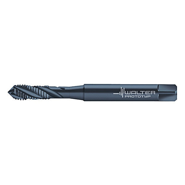 Spiral Flute Tap, #8-36, Plug, UNF, 3 Flutes, Steam Oxide