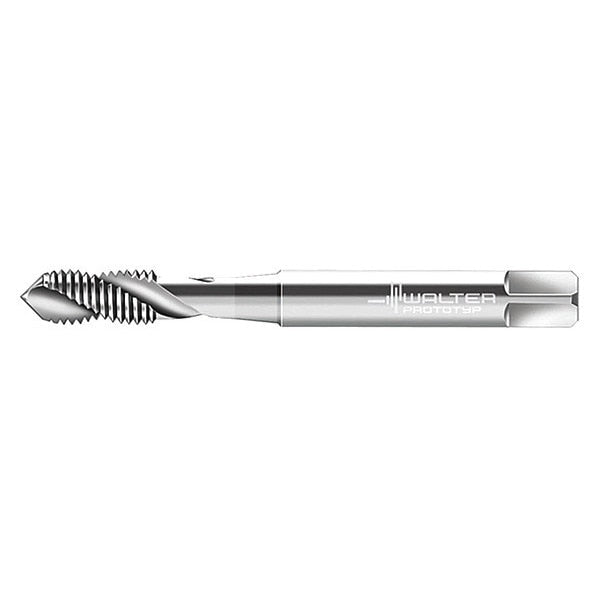 Spiral Flute Tap, M5-0.80, Plug, Metric Coarse, 3 Flutes, Uncoated