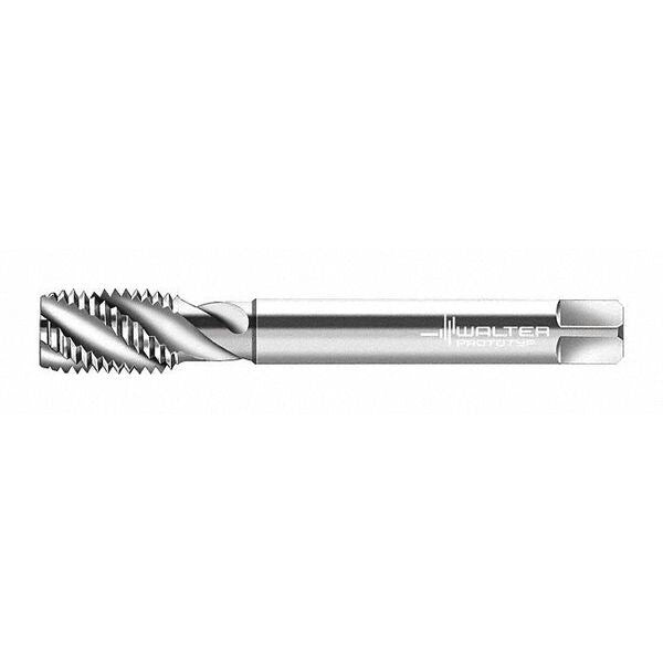 Spiral Flute Tap, M16-2.00, Plug, Metric Coarse, 3 Flutes, Uncoated