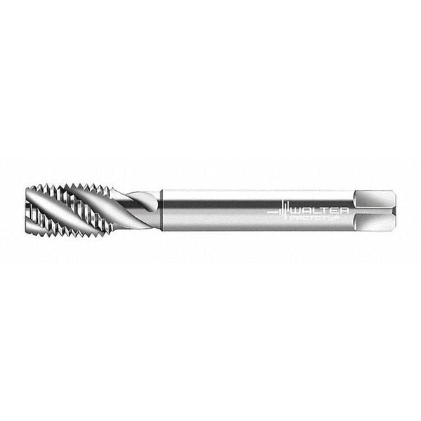 Spiral Flute Tap, #10-32, Plug, 2 Flutes, UNF