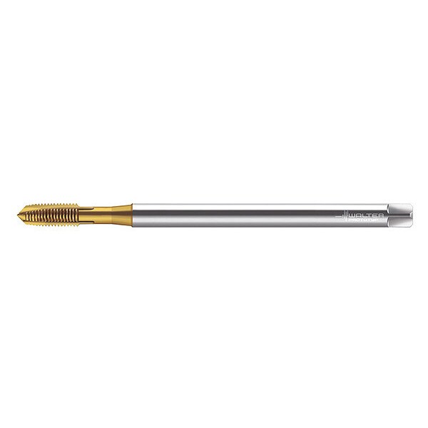 Spiral Point Tap, M5-0.8, Taper, Metric Coarse, 3 Flutes, TiN