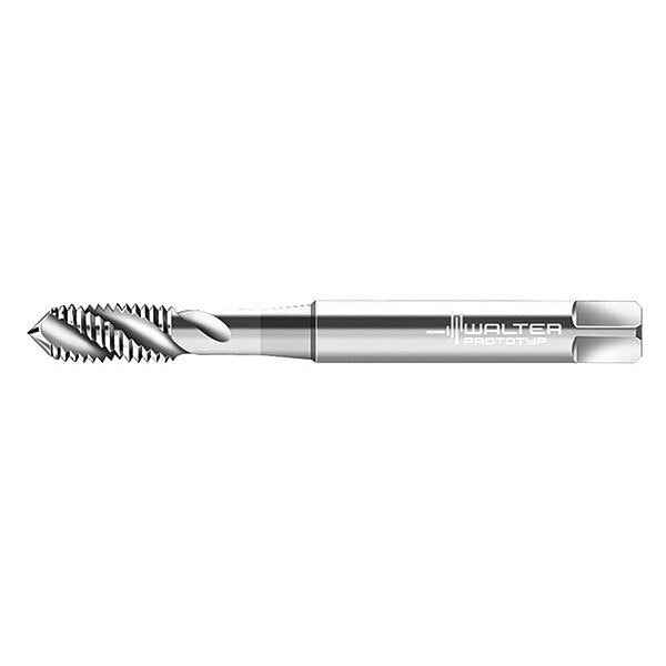 Spiral Flute Tap, M6-1.00, Plug, Metric Coarse, 3 Flutes, Uncoated