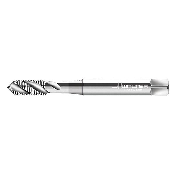 Spiral Flute Tap, M2.3-0.40, Plug, Metric Coarse, 3 Flutes, Uncoated