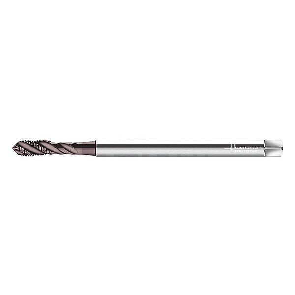 Spiral Flute Tap, M5-0.80, Plug, Metric Coarse, 3 Flutes, Hard Lube