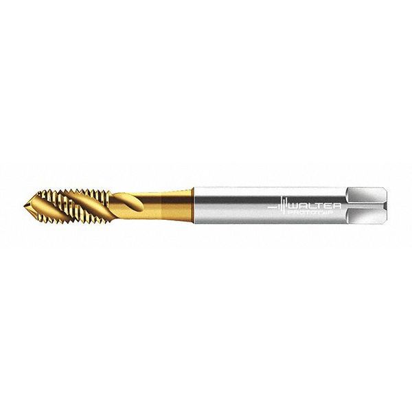 Spiral Flute Tap, M4-0.70, Plug, Metric Coarse, 3 Flutes, TiN