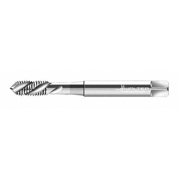 Spiral Flute Tap, M5-0.80, Plug, Metric Coarse, 3 Flutes, Uncoated