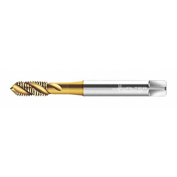 Spiral Flute Tap, M6-1.00, Plug, Metric Coarse, 3 Flutes, TiN