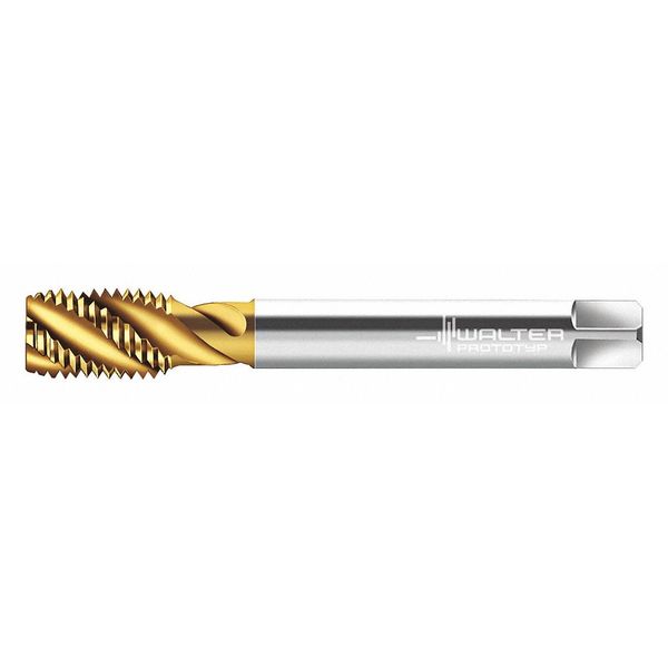 Spiral Flute Tap, M16-2.00, Plug, Metric Coarse, 3 Flutes, TiN