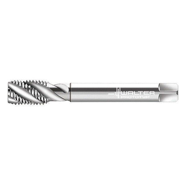 Spiral Flute Tap, M16-2.00, Plug, Metric Coarse, 3 Flutes, Uncoated