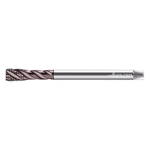 Spiral Flute Tap, M14-2.00, Plug, Metric Coarse, 3 Flutes, Hard Lube