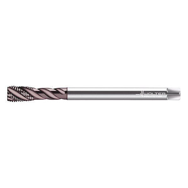 Spiral Flute Tap, M10-1.50, Plug, Metric, 3 Flutes, Hard Lube