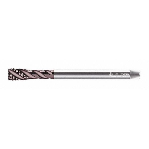 Spiral Flute Tap, M12-1.75, Plug, Metric Coarse, 3 Flutes, Uncoated