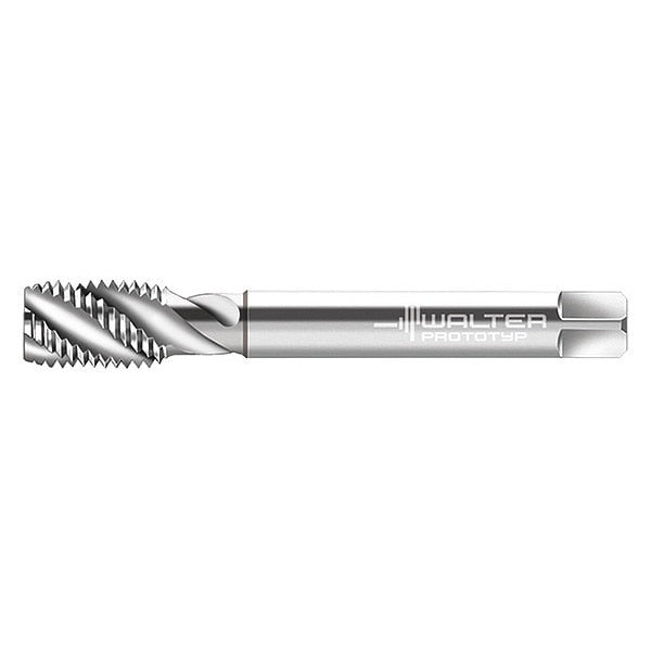 Spiral Flute Tap, M5-0.80, Plug, Metric Coarse, 3 Flutes, Uncoated