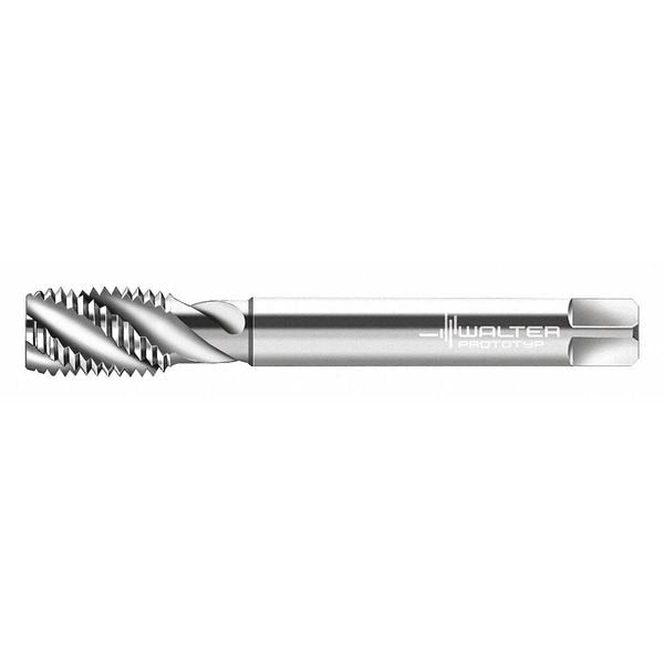 Spiral Flute Tap, M8-1.00, Plug, Uncoated, 3 Flutes