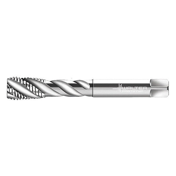 Spiral Flute Tap, M18-1.00, Plug, 4 Flutes, Metric Fine