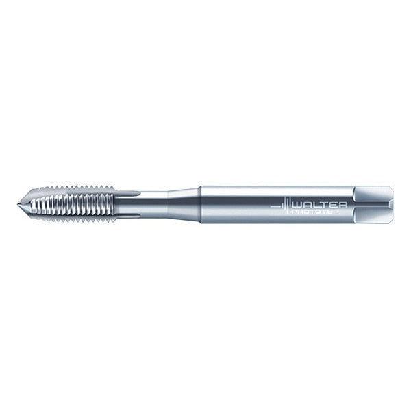 Spiral Point Tap, #8-32, Taper, UNC, 3 Flutes, Uncoated