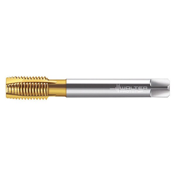 Spiral Point Tap, M12-1.75, Taper, Metric Coarse, 4 Flutes, TiN