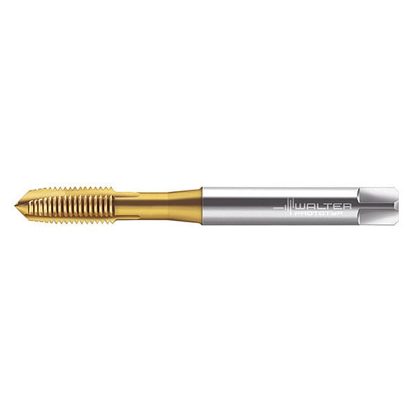 Spiral Point Tap, M5-0.8, Taper, Metric Coarse, 3 Flutes, TiN