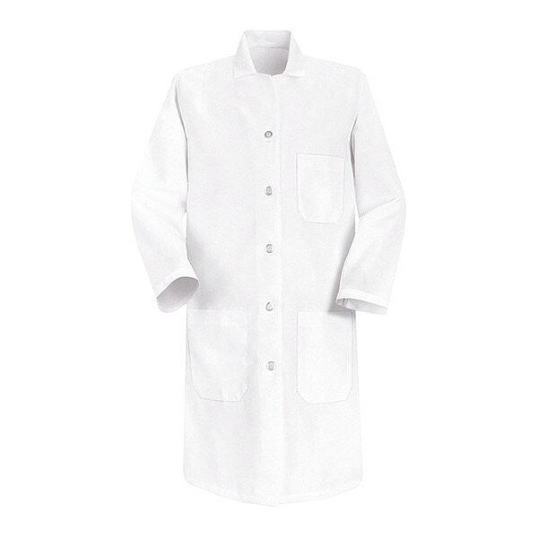 521Wht Wmns White L/S Lab Coat