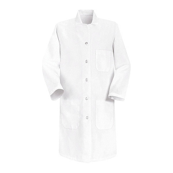 521Wht Wmns White L/S Lab Coat