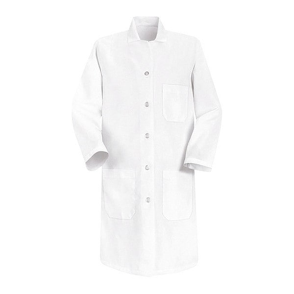 521Wht Wmns White L/S Lab Coat
