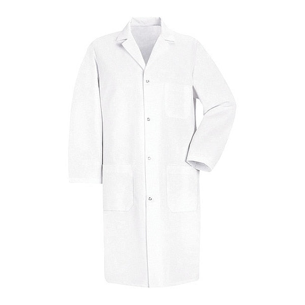 508Wht Mens White Ls Lab Coat