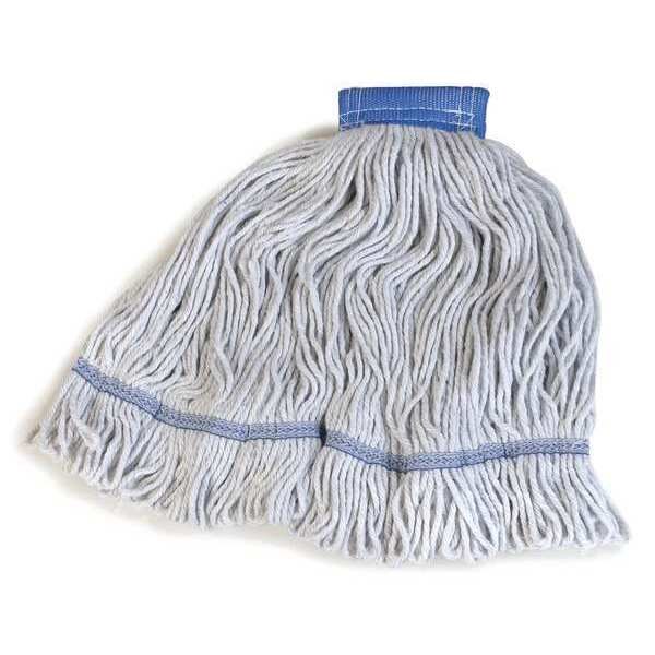 18 in L Band Mop, Looped-End, Blue/White, PK12