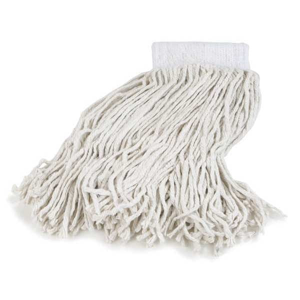 5 in Medium Mop, Cut-End, White, PK12