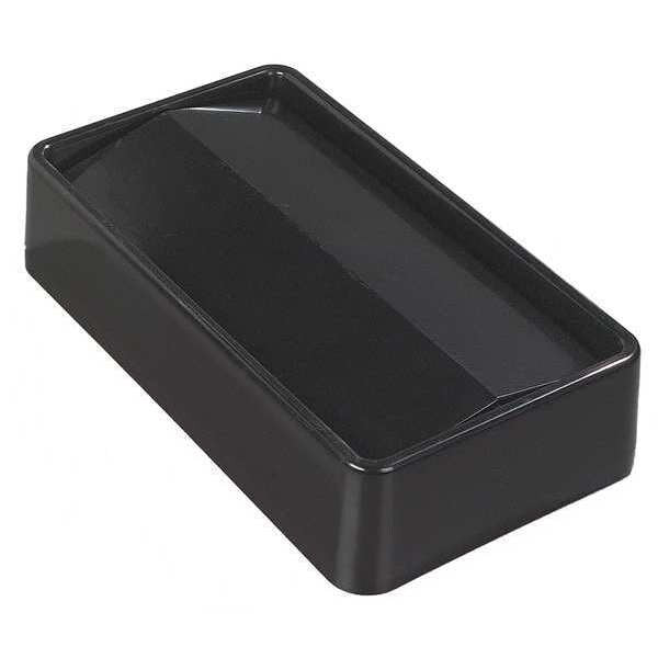 (1) 15 Gal, (1) 23 Gal Swing Trash Can Lid, Black, ABS