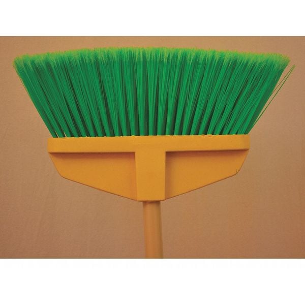 Upright Buddy Broom, Green flagged bristle, Steel 54