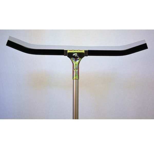 Curved Floor Squeegee, Steel, Bolt-On, 24in
