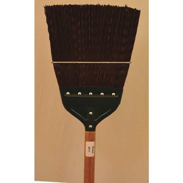 Heavy duty refuse upright broom with chiel point end