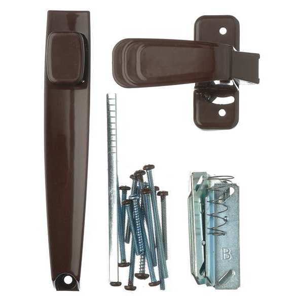 Push Button Handle, Brown, Heavy Duty
