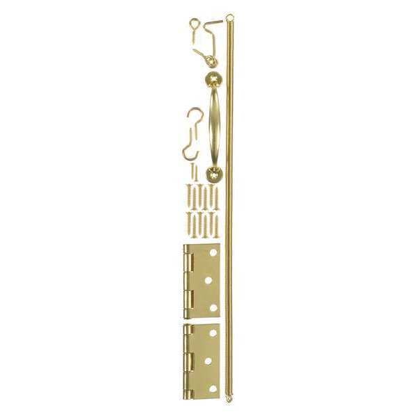 Wooden Doors Hardware Set, Brass Plate